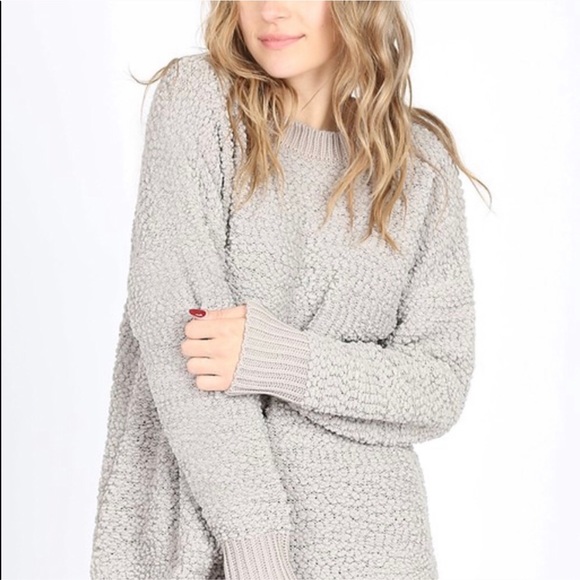 NEW 🎈Grey Popcorn sweater - Picture 3 of 7
